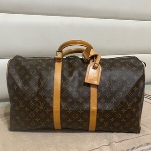 Louis Vuitton Classic Monogram Keepall 50